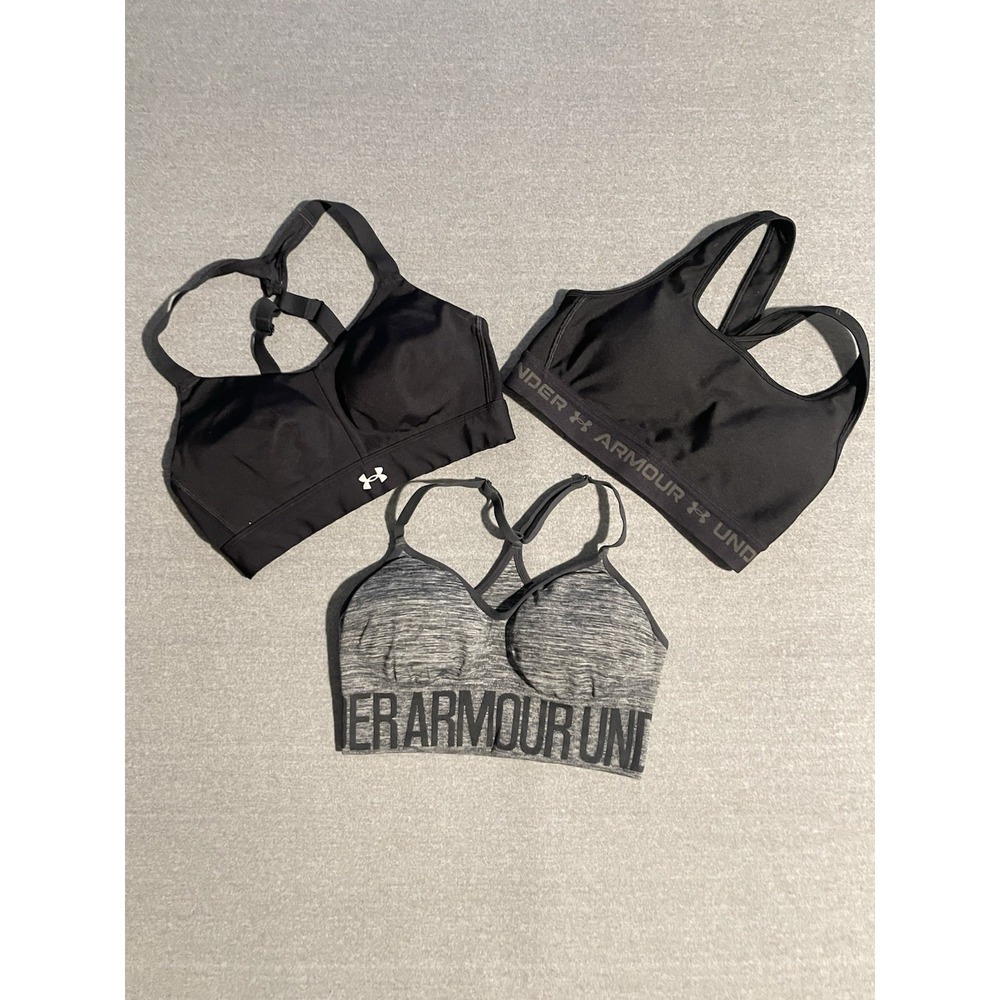 BUNDLE DEAL! Under Armour Sports Bra 3 Piece Women's Small Medium‎ Compression